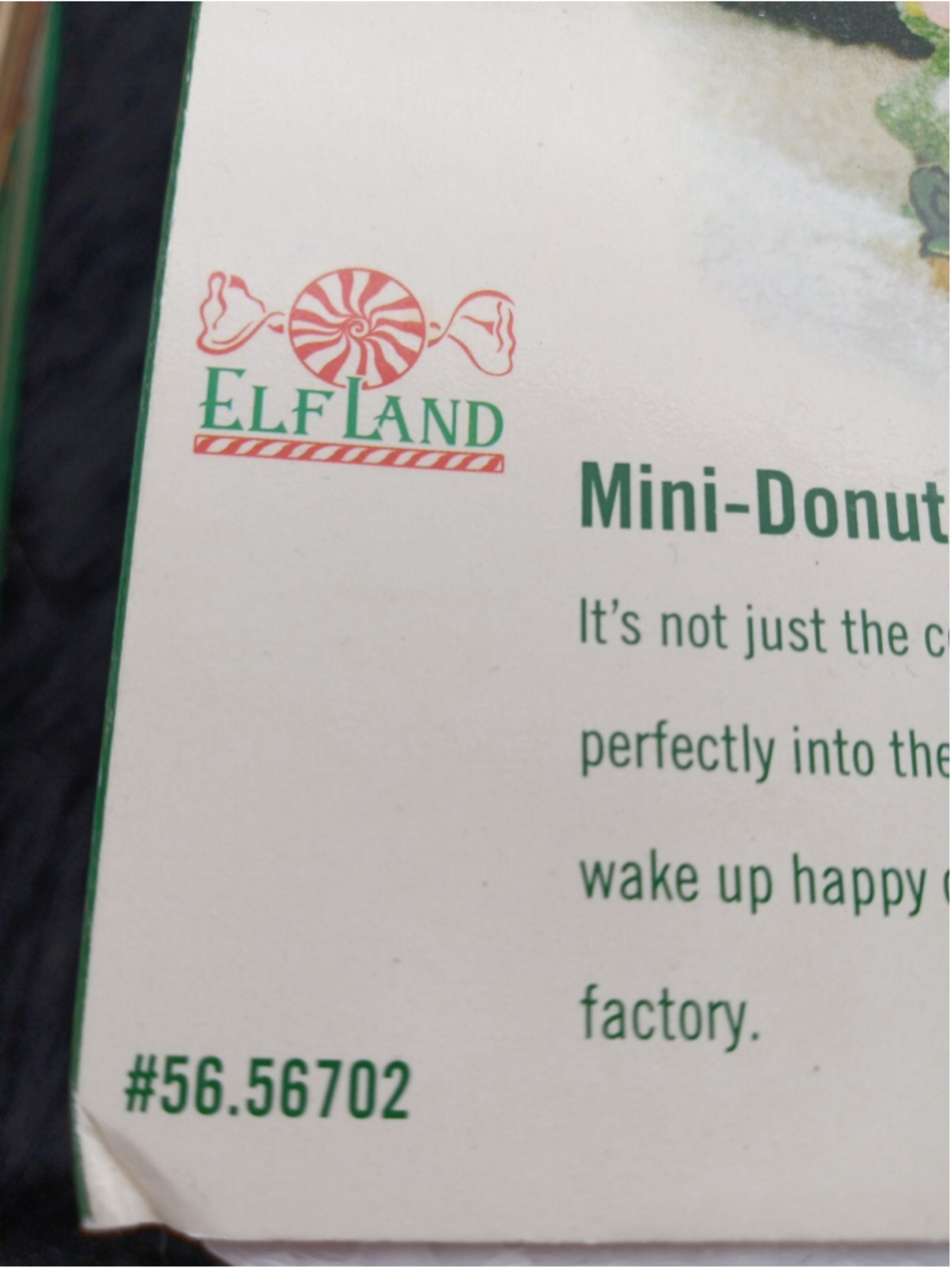 Dept 56 North Pole Elf Land MINI-DONUT SHOP #56702 brand new NIB with light cord - Picture 3 of 7